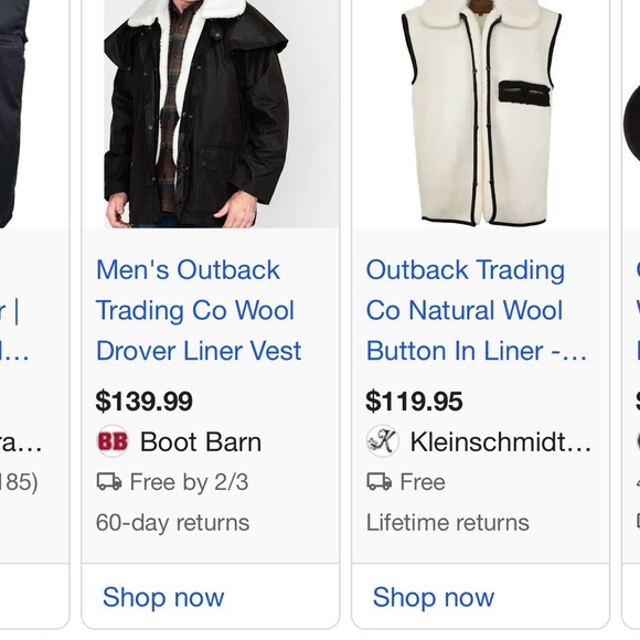 Outback Trading Company Bush Outfitters 100% Wool Large Button In Jacket Liner - Picture 14 of 14